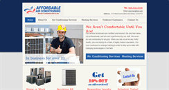 Desktop Screenshot of affordableac4u.net