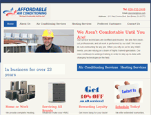 Tablet Screenshot of affordableac4u.net